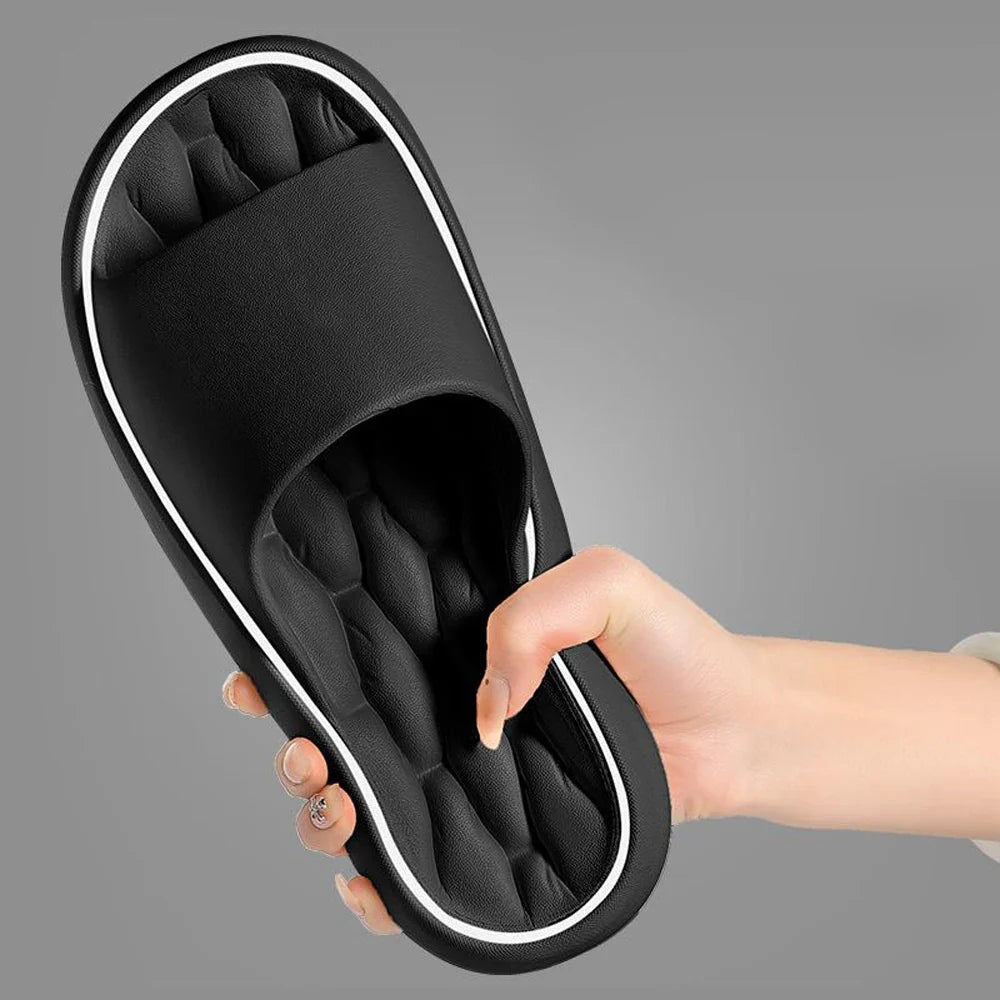 BASATU Fashion Summer Cartoon Home Shoes Non-slip Soft Slides Lithe Comfort Sandals Men Women Couple Slippers Trendy Slippers