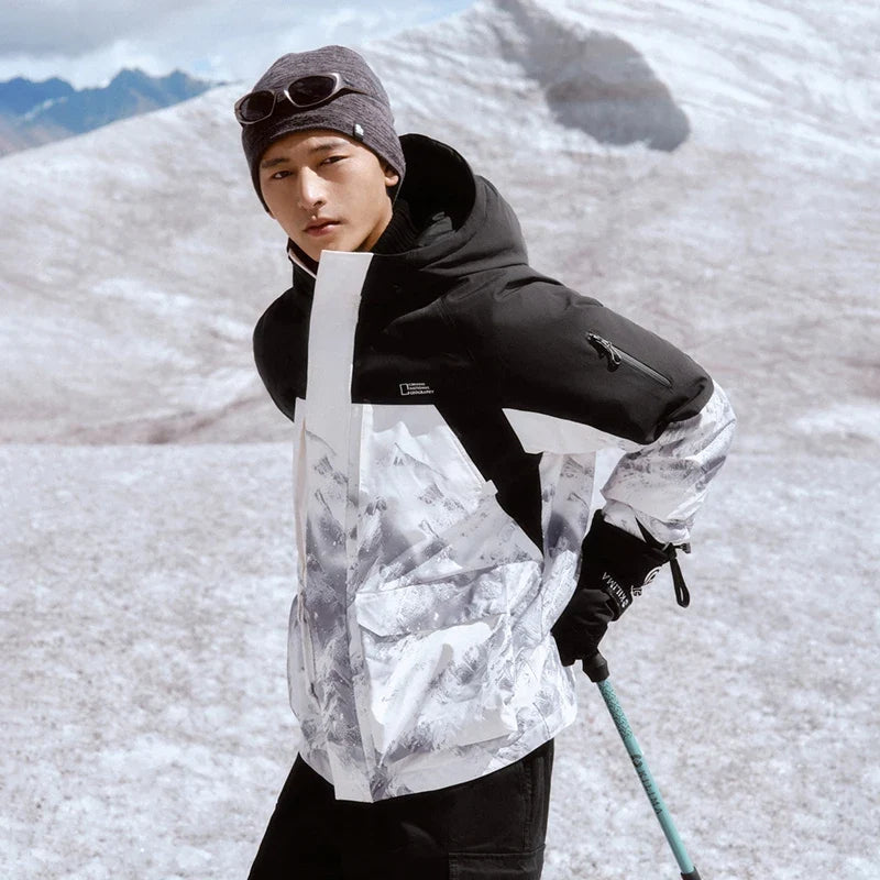 Down Jacket Men 2026 New Winter Couple Windproof Wear-Resistant and Warm Outdoor Contrasting Colors Outerwear