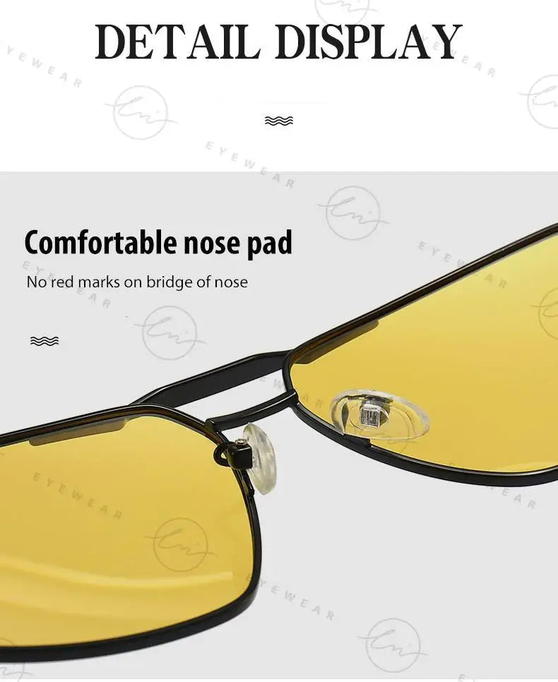 Outdoor Sport Intelligent Photochromic Sunglasses Polarized Man Night Vision Glasses Woman Anti-Glare Driving Goggle Unisex