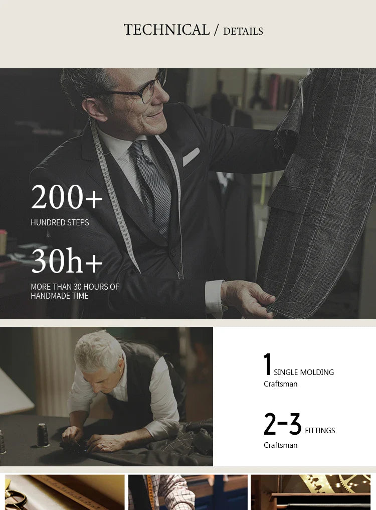 Elegant man suit for wedding grey Slim Fit Double Breasted Multiple buttons Casual Business man 2 piece party outfit