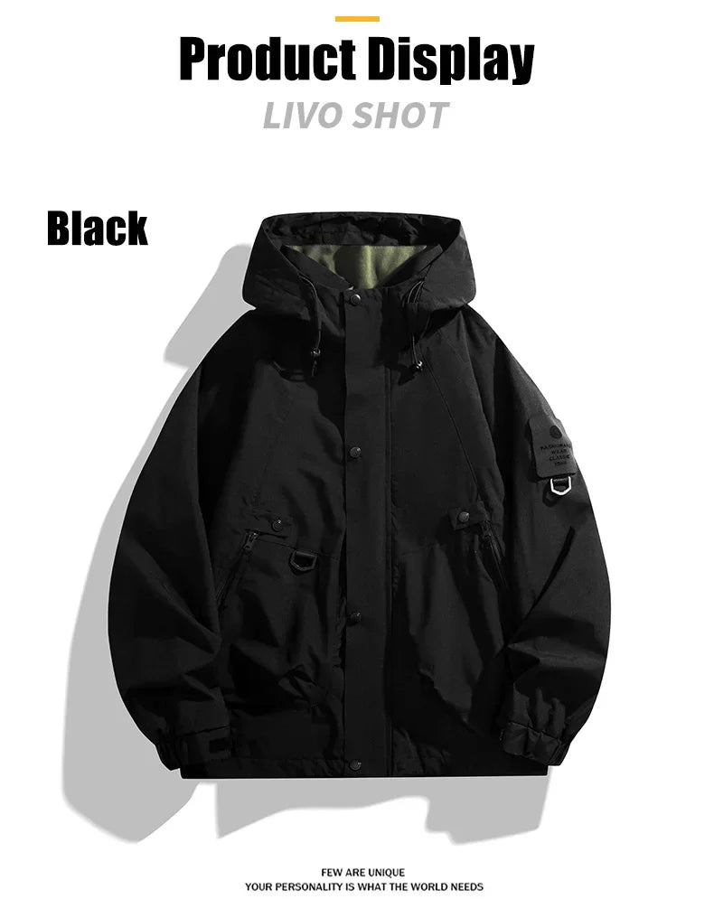 Men Women Waterproof Hiking Jacket Windproof Camping Windbreakers Oilproof Fishing Trekking Jacket Autumn Spring Sport Rain Coat
