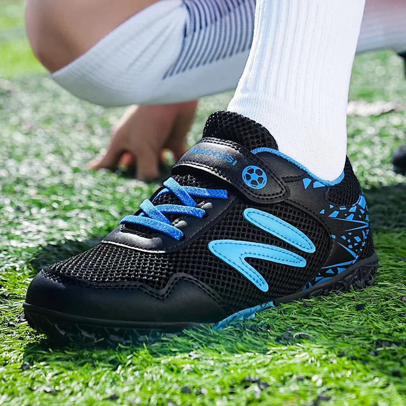 Kids Soccer Shoes FG/TF School Football Boots Boys Girls Cleats Grass Sneakers Child Outdoor Athletic Training Sports Footwear
