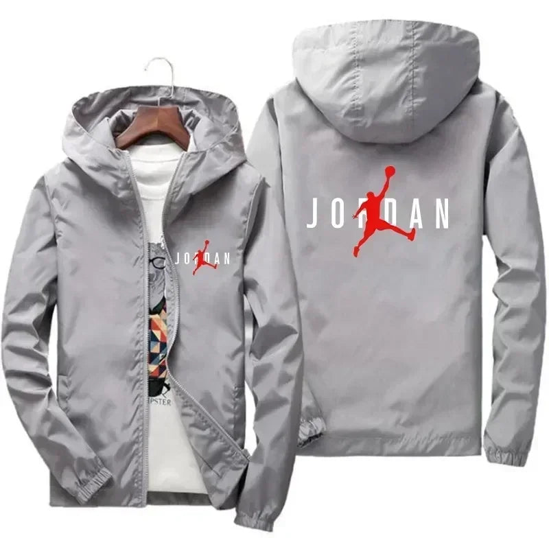 2025 Autumn New Men's Casual Hooded Coat, Outdoor Leisure Waterproof, Fashionable for Exercise