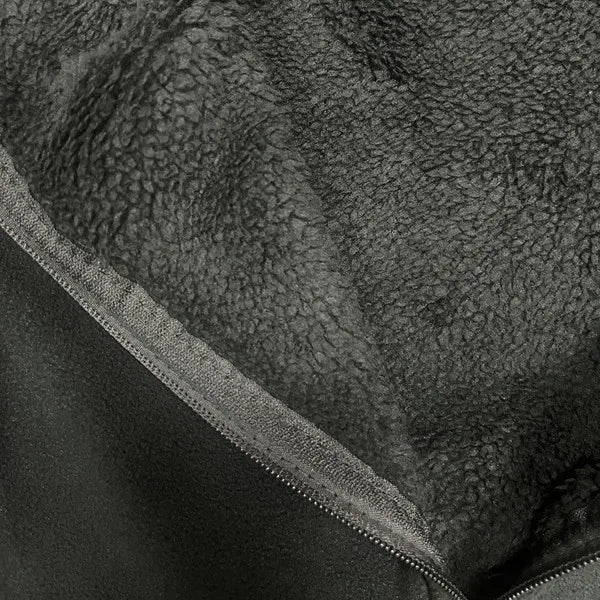Men's Fleece Zip Up Outerwear Zipper Fleece-lined Stand Collar Thickened Outdoor Jacket Windproof Polar Fleece Coldproof Jackets