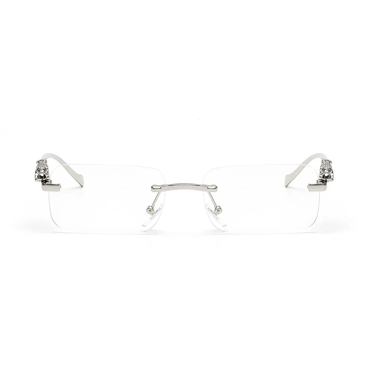 rimless sunglasses UV400 fashion square metal glasses for men women designer man's brand sun glasses shades for outdoor