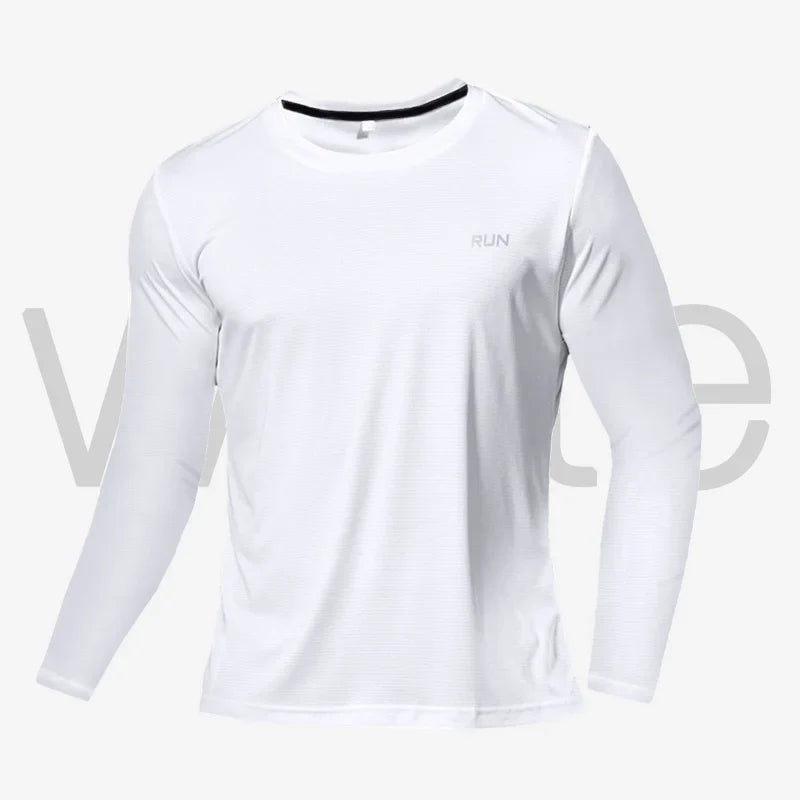 Quick Dry Breathable T-Shirt Sports Tops Training Clothes Long Sleeve T-Shirt Men's Autumn Running Gym Accessories Men Fitness