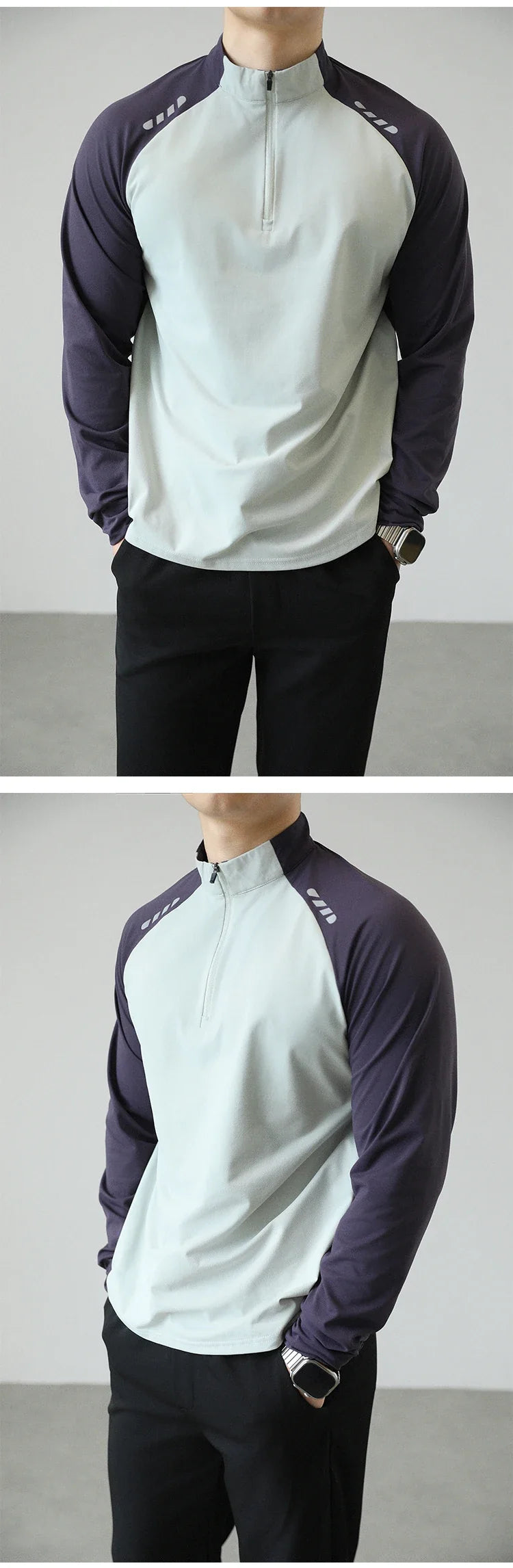 Men's Quick-drying Fitness Sportswear  Quick - Dry Outdoor Cycling & Fitness Long - Sleeve T - Shirt