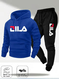 2025Spring and Autumn men's casual suit hooded sweatshirt and sweatpants 2-in-1 comfortable suit suitable for both men and women