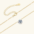 1CT 1.5CT 2CT Moissanite Pendant Necklace s925 Sterling Silver Certified Solitaire Drop Necklaces For Women Jewelry Gift