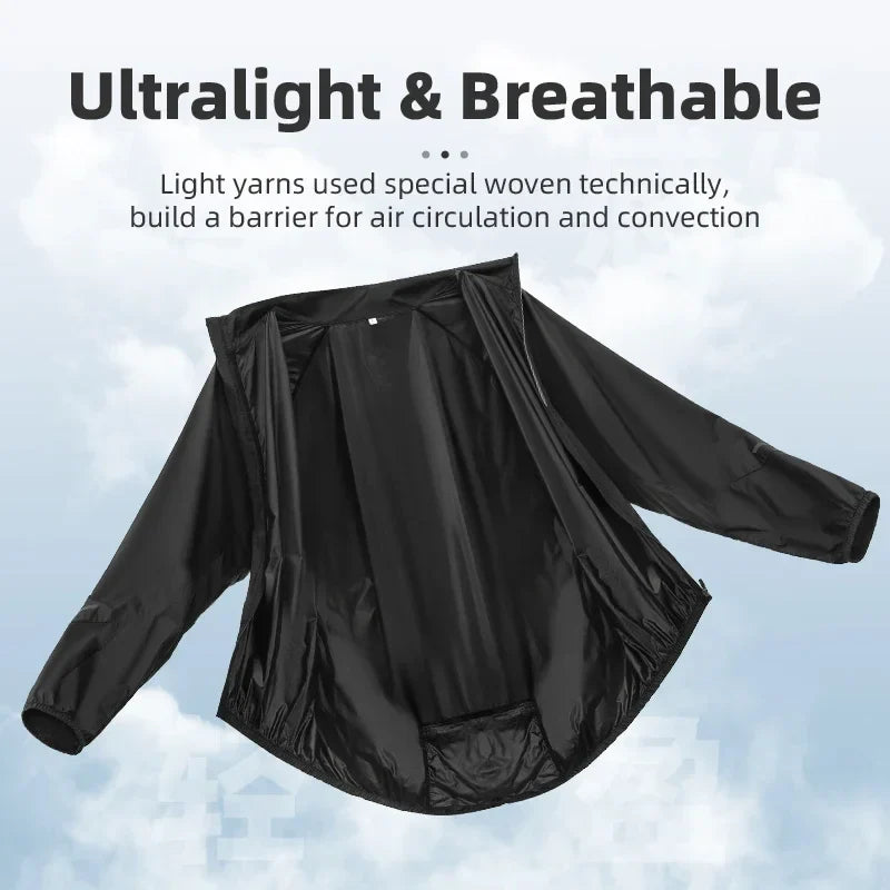 Summer Sun Protection Bike Jacket Breathable Cycling Skin Tops Outdoor Hiking Fishing Sportswear Sweat-absorbent Jersey