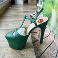 2026 Women's Round Head Sandals Thin Heels 5cm Thick Bottom Slope Heel Fish Mouth Rivet Sandal T-Platform Sandals Size34-43