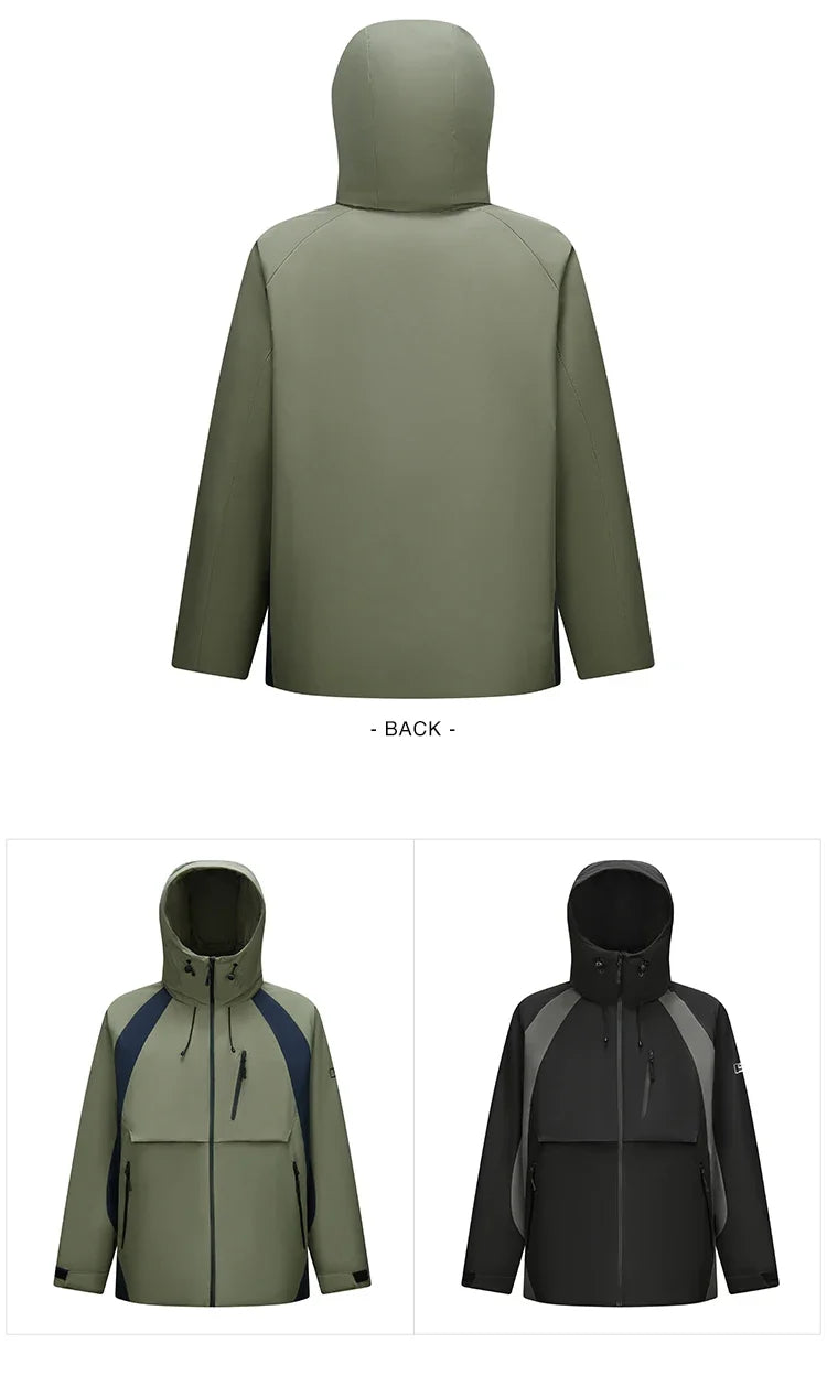Down Jacket Men Waterproof Hooded 2026 New Winter Outdoor Windproof Warm Versatile Outerwear