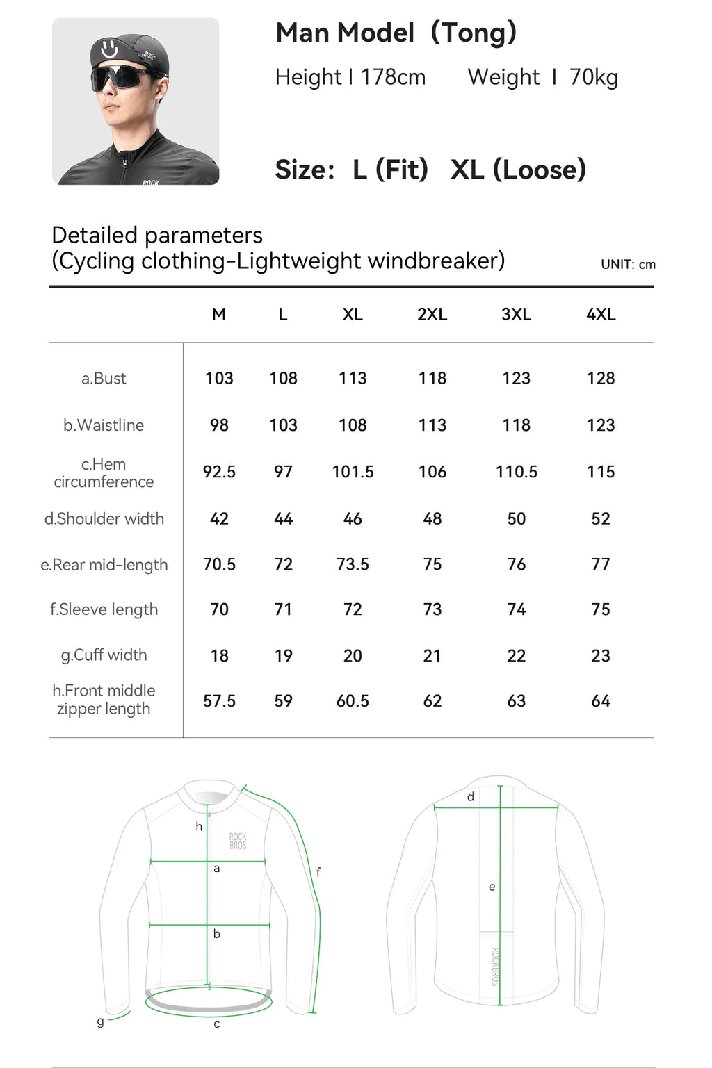 Cycling Jacket Lightweight Windproof Clothing Long-sleeved Bike Windbreaker Reflective Breathable Jacket EUR Size