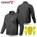 Men Motorcycle Jacket New Upgraded Summer Breathable Jacket CE Protective Retro Black Motorbike Motorcyclist Mesh Clothing
