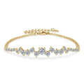 5mm&3.5mm&2.5mm Moissanite Bracelet 925 Certified Original Silver Adjustable Chain Bracelets for Women Minimalist Jewelry