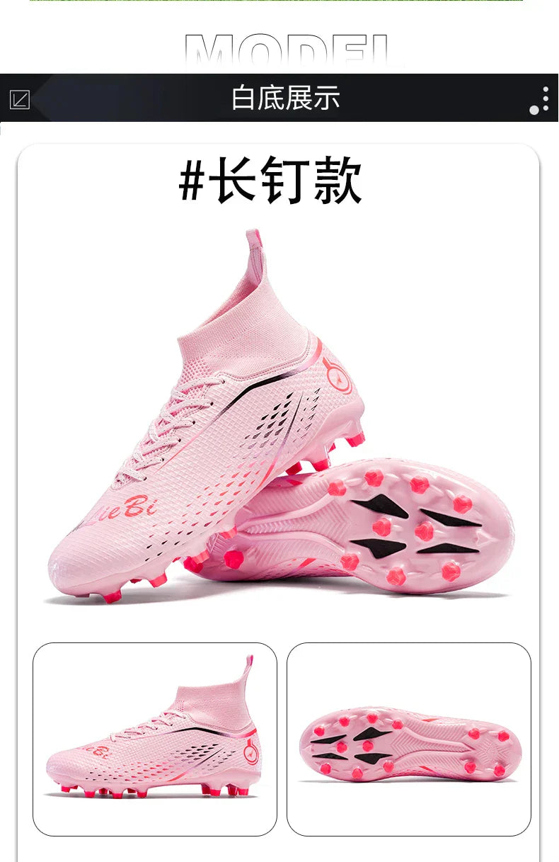 New MenFootball Boots High-quality  Soccer Shoes Professional Outdoor FG/TF Non-Slip Soccer Cleats Training Shoes Ultralight