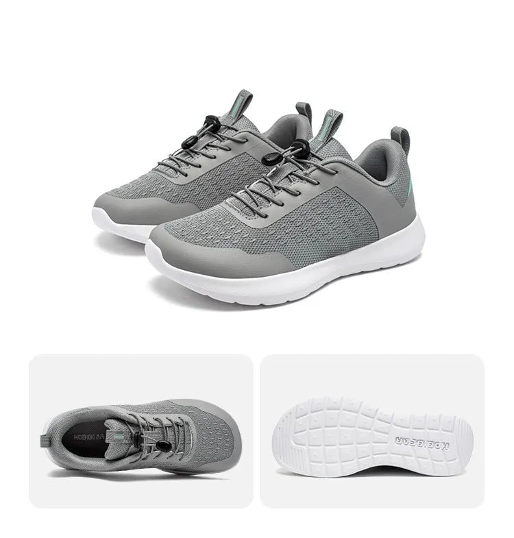 Wide Toe Running Shoes for Men Women Elastic Band Non Slip Sneakers Comfortable Walking Shoes