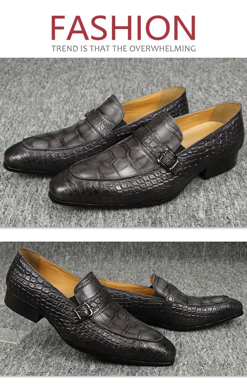 Men Genuine Leather Oxford Shoes|Formal&Casual Dress Shoes|Comfortable Driving Shoes|Handcrafted Men's Business & Party Footwear