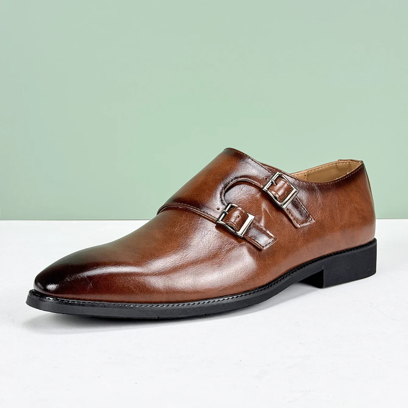 Men's Breathable Casual Leather Shoes – Soft Slip-On Walking Loafers for Everyday Wear