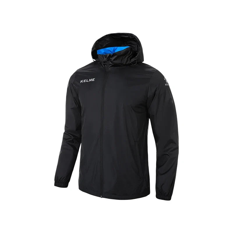 Men's Windbreaker Running Jacket Soccer Kid Hooded Windproof Coat Training Waterproof Jacket Quick Dry 3801241