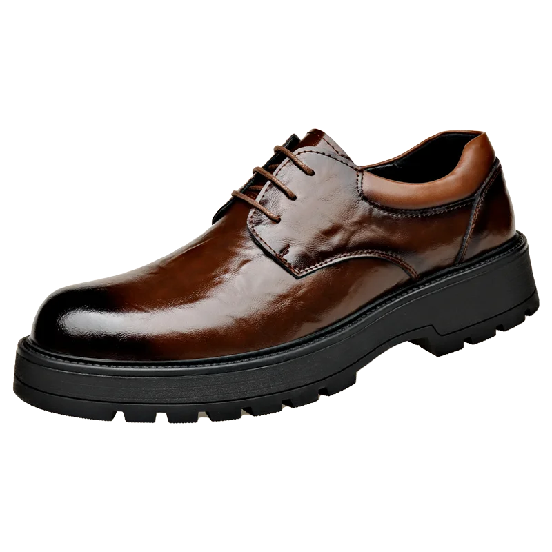 Men Comfortable Leather Work Shoes for Long Standing