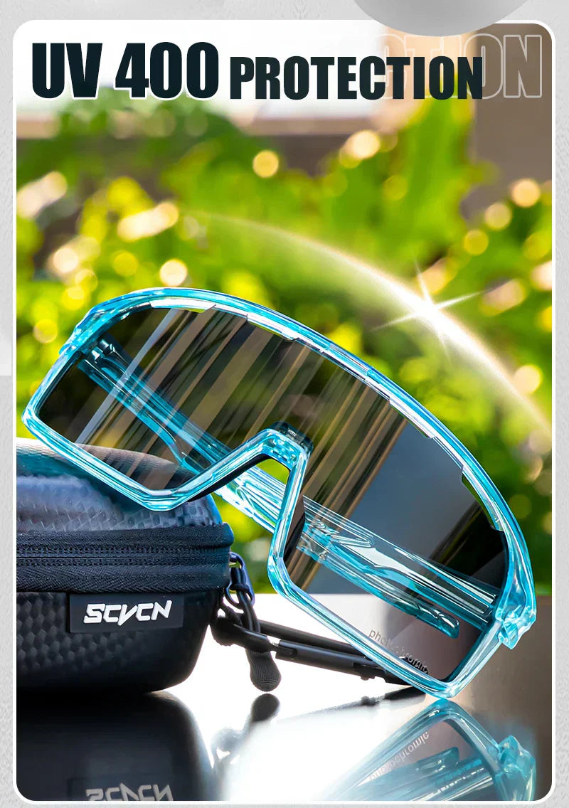 Photochromic Cycling Sunglasses Cycling Glasses UV400 Bicycle Eyewear Sports MTB Outdoor Bike Goggles Sunglasses Eyepieces