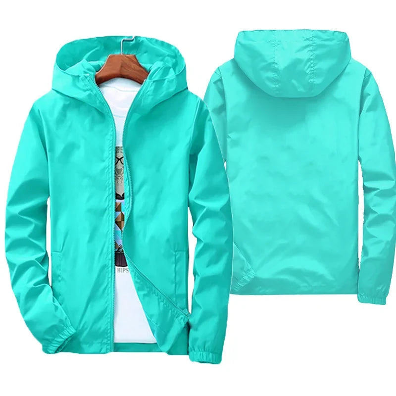 Camping Rain Coat Men Women Windbreaker Women Men Waterproof Jacket Cycling Protect Clothing Fishing Rain Wind Breaker Jacket