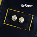 Classic Oval/Water drop Bubble Zircon Earrings for Women S925 Silver Plated 18k Gold Party Fine Jewelry Wholesale