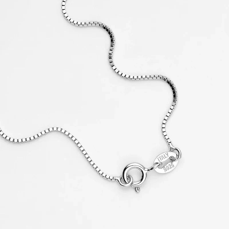 1 2 Carat Real Moissanite Pendant Necklace For Women 6 Prong 100% 925 Sterling Silver Wedding Party Bridal Fine Jewelry