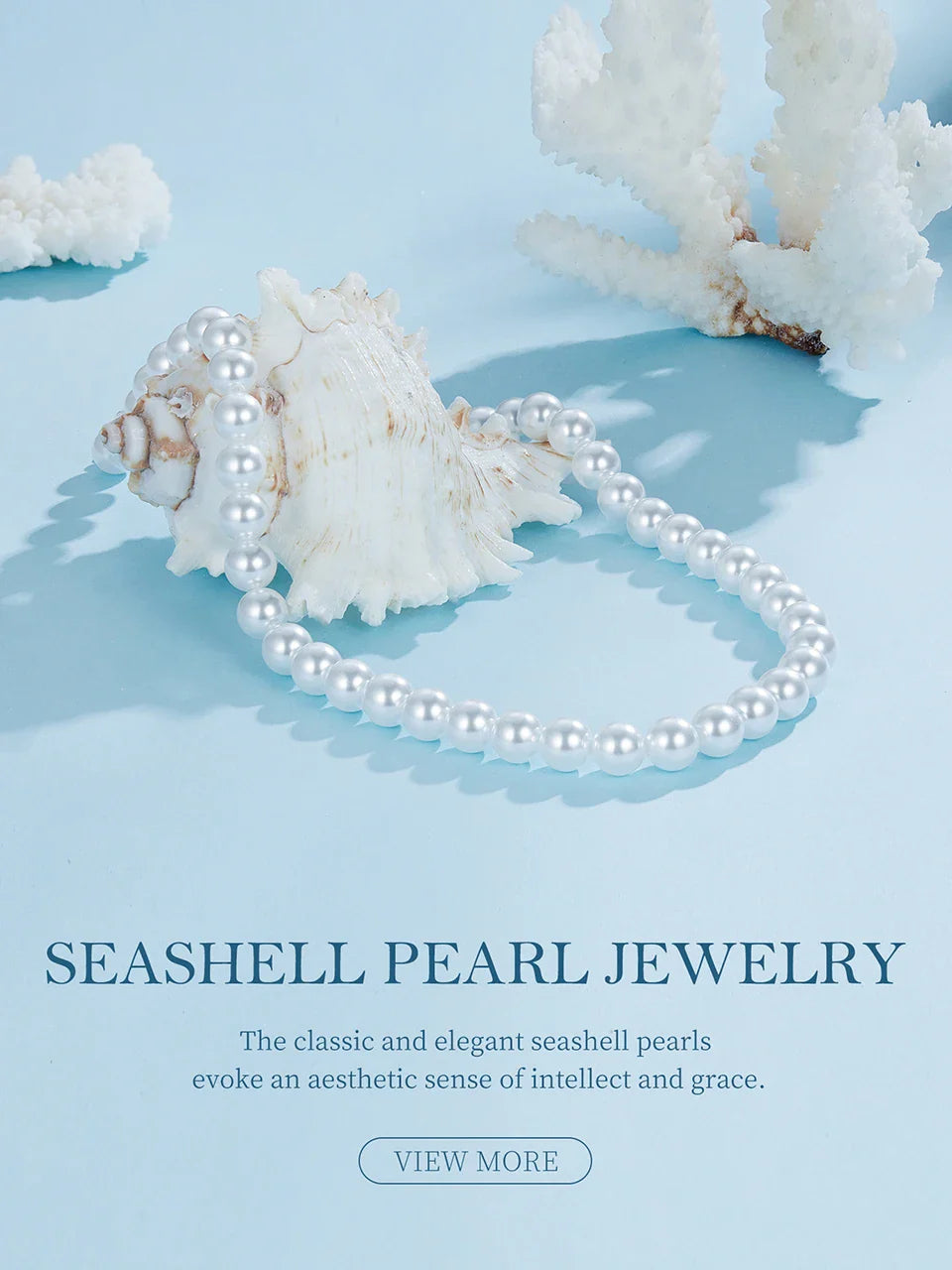 White Pearl Necklace for Women, 925 Silver Adjustable Clasp Chain Faux Pearl Beaded Necklace Bridal Wedding Jewelry
