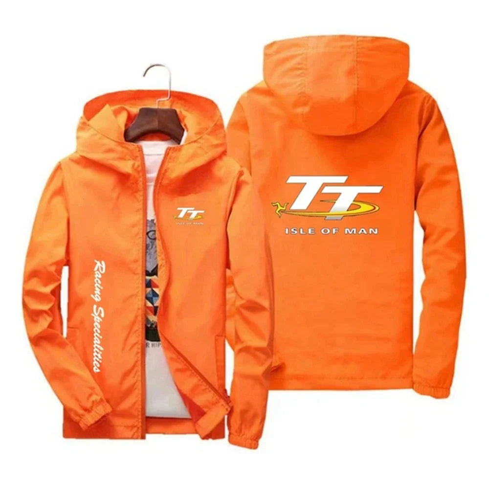 Men's Spring and Autumn Windproof Zipper Hooded Irish TT Outdoor Sports Quick drying Skincare Tower Fishing Jacket 2024 Edition