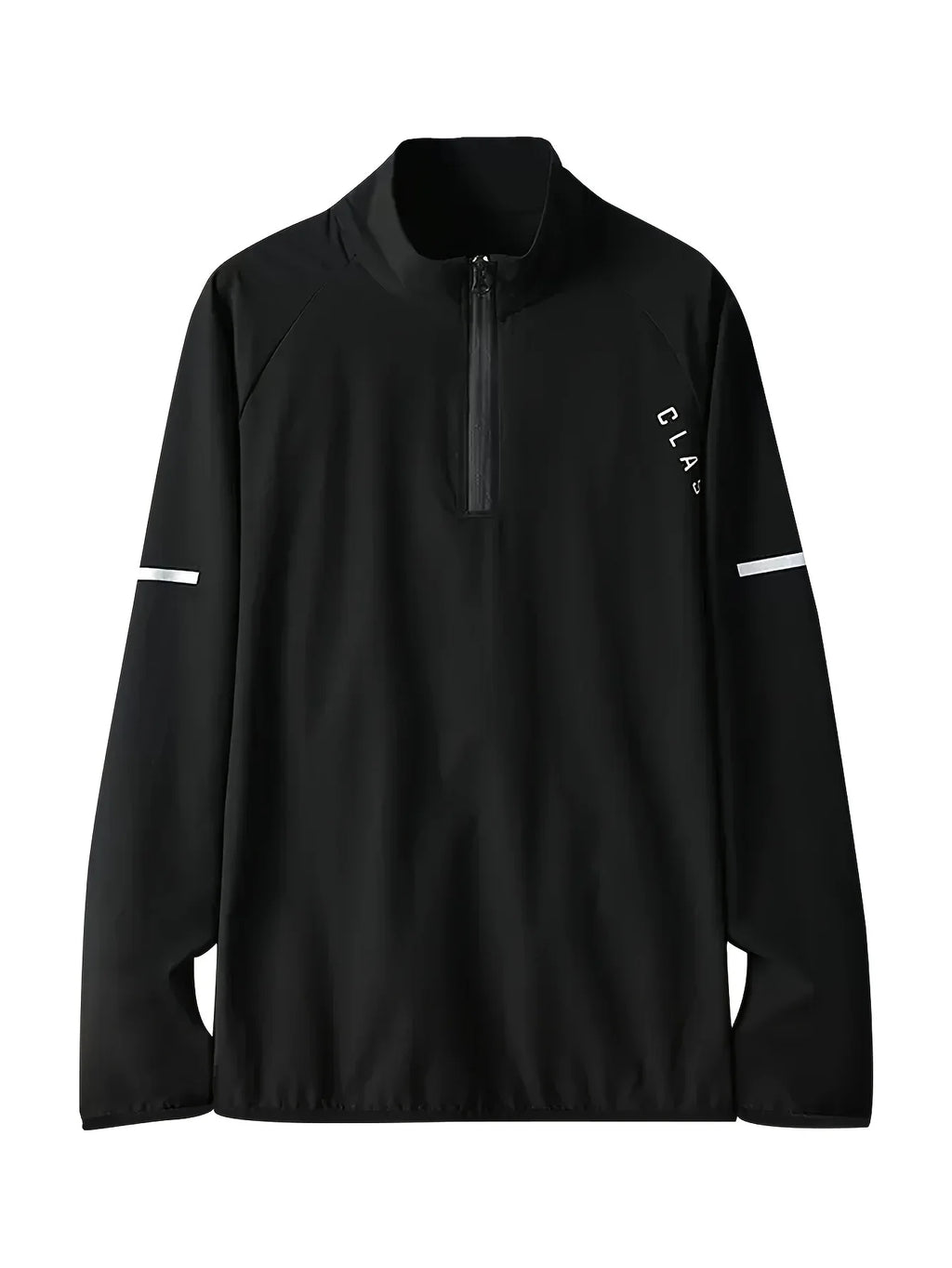 Men's sports long sleeved half zip top, quick drying running T-shirt, sports training jacket, breathable elastic fabric, mo