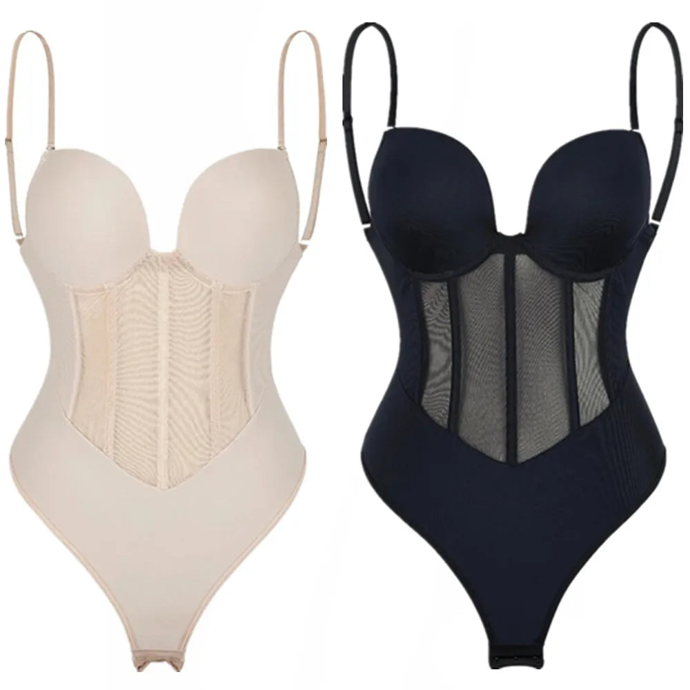 Bodysuit Shapewear Bra Push Up Women Full Body Shaper Tummy Control Hip Butt Lifter Corset Slimming Waist Trainer Underwear
