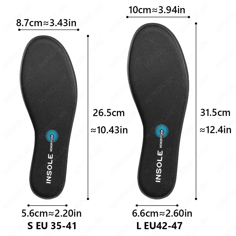 2 PCS Memory Foam Sports Insoles for Shoes Men Women Sports Antibacterial Deodorization Insoles Sweat Absorption Running Cushion
