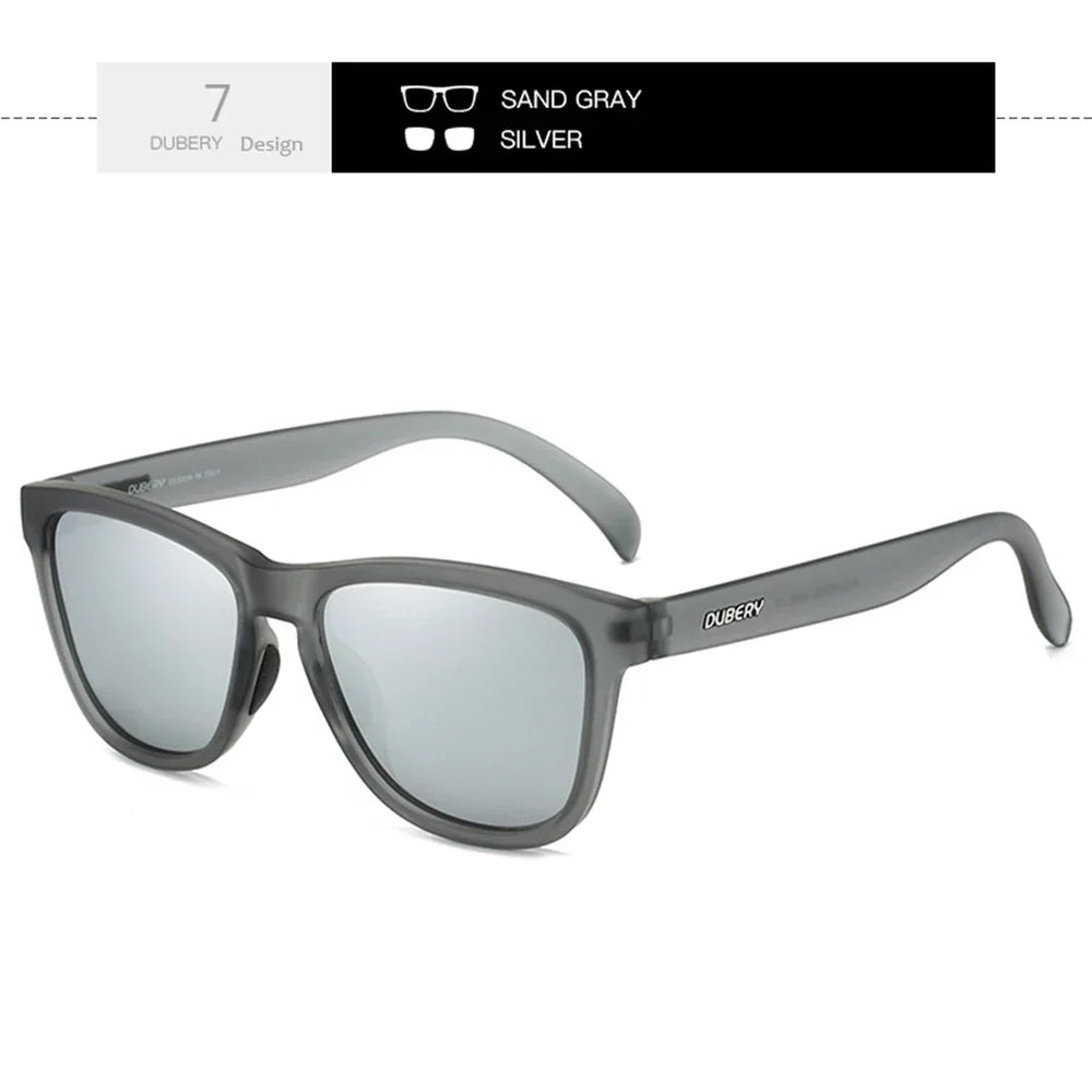 DUBERY Full Rim Polarized Sunglasses For Men And Women 28 Colors Model 550