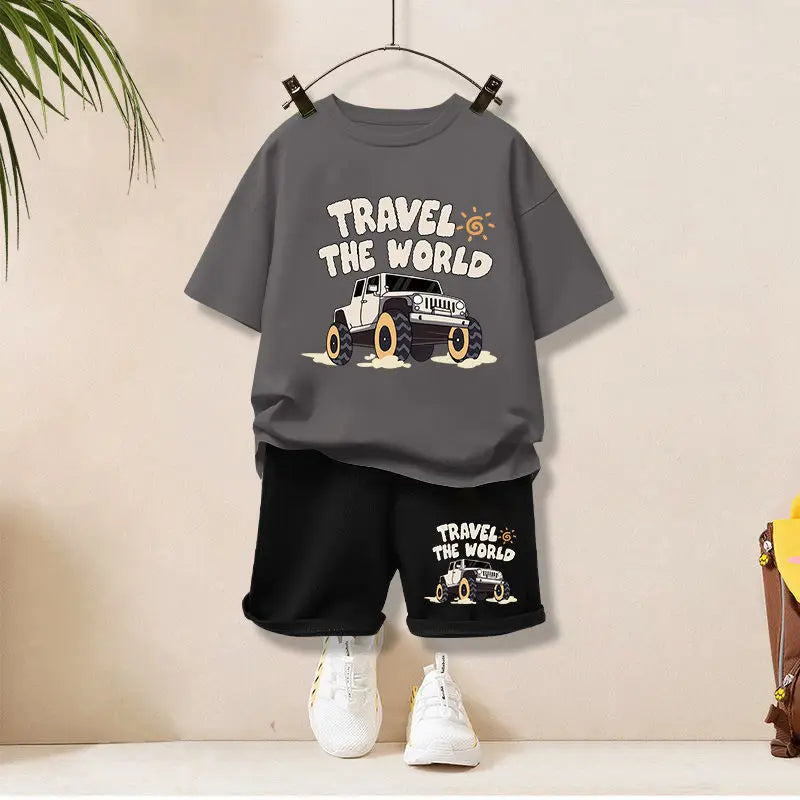 Clothes Letter Printed T-Shirts And Shorts