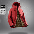 90% White Duck Down Men's Waterproof Windproof Warm Down Jacket 2025 Winter Jacket Casual Thick High-quality Clothing