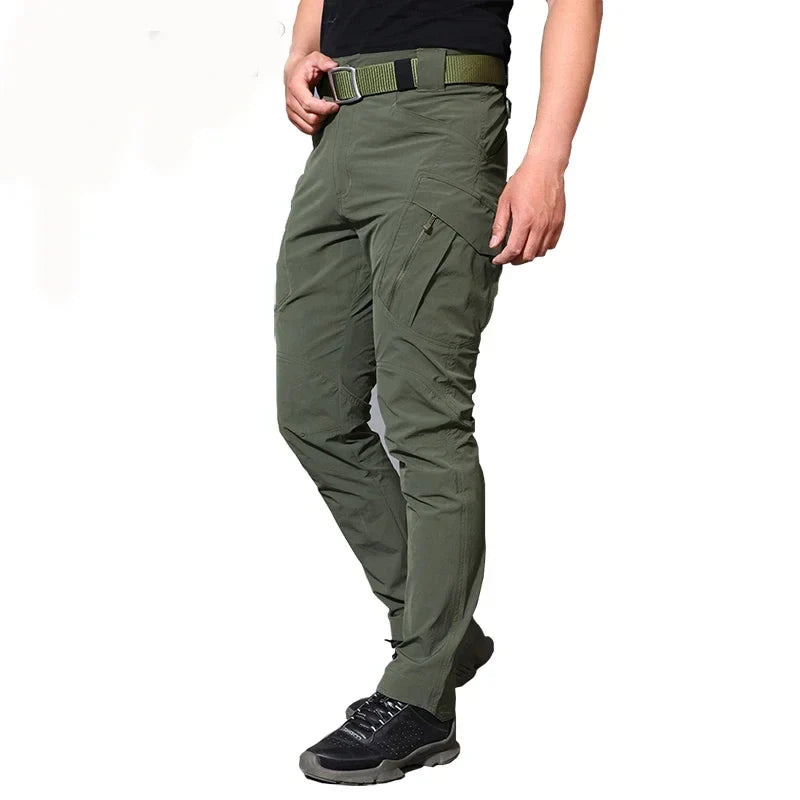 IX9 City Tactical Cargo Pants Men Hiking   Hunting Pants Cotton Many Pockets Stretch Flexible Man Trousers XXXL