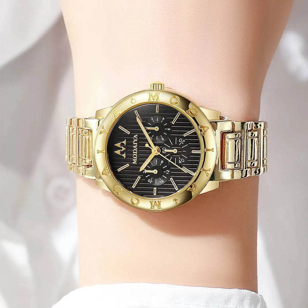 Luxury Stainless Steel Strap Women Watches Fashion Analog Quartz Wristwatches Reloj Mujer