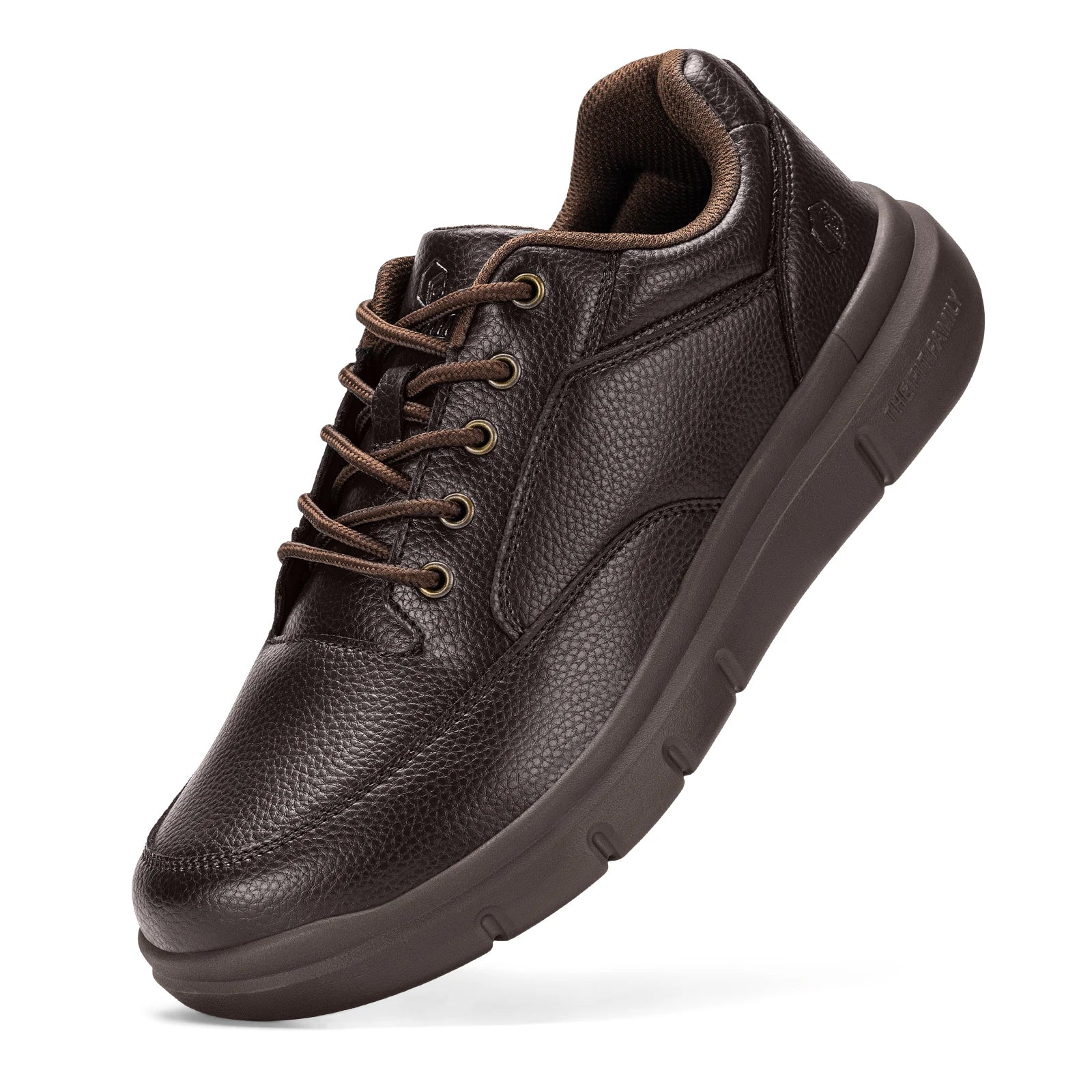 Men'S Shoes Wide Width Leather Slip-On Casual Shoes Lightweight For Swollen Feet With Arch Support Pain Relief