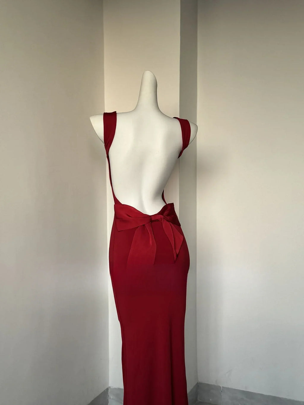 Oligai Maxi Elegant Party Dresses 2025 Red Sleeveless Long Dresses Holiday birthday Robe Sexy Clothes for Women with Bow
