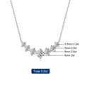 1.7/2.8CT Moissanite Pendant Necklace for Women 925 Sterling Silver Wedding Anniversary Fine Jewelry with Certificates