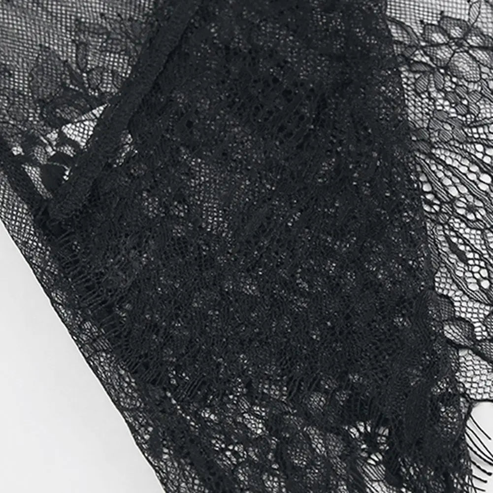 Evening Party Dress Lace Dress High Street Style Black Black Lace Dress Brand New Condition Fashion All-match Dress