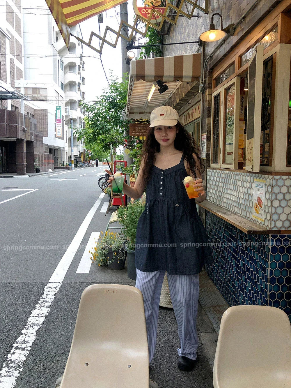Korean Sle ort Denim Overalls Women's Faionable Summer Dr Vest Dr No Brand Commute Sle 00% Other Material