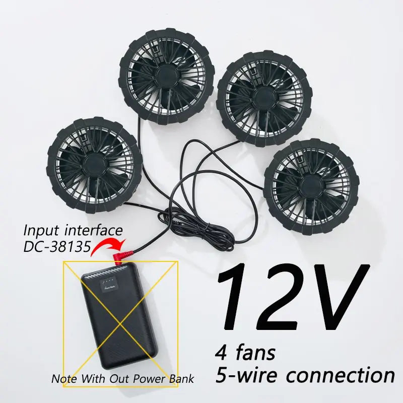 Cool Jacket Men's Hot Weather Work Fan Coat USB Refrigeration Air Conditioning Clothes Women's Body Cooling Fishing Clothes Vest