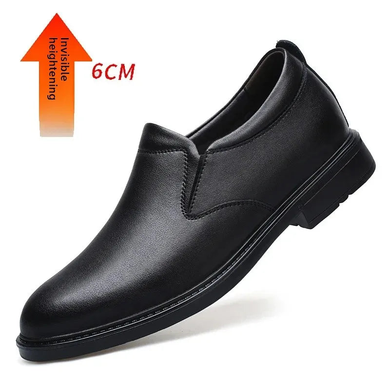Men's Business Casual Shoes – Genuine Leather, Non-Slip Sole, Comfortable Fit, EU 40–48