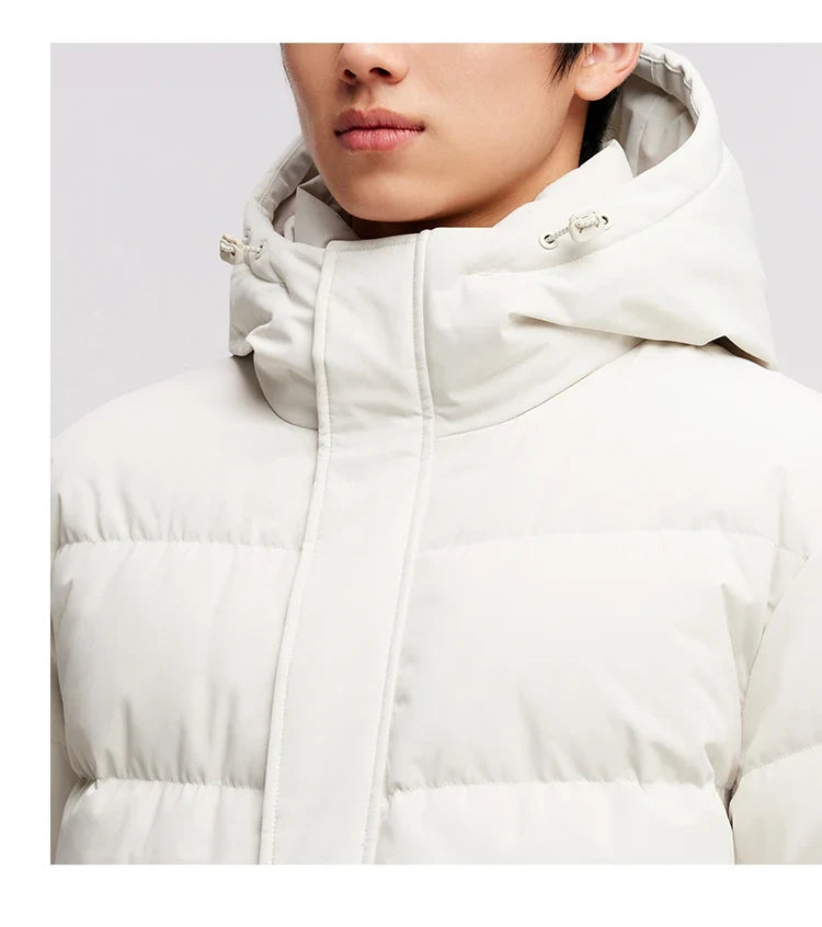 Down Jacket Men 2026 Winter New Hooded Mid-Length Thick Versatile Coat