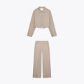 Elegant Turned Twill Women's Two Piece Suit