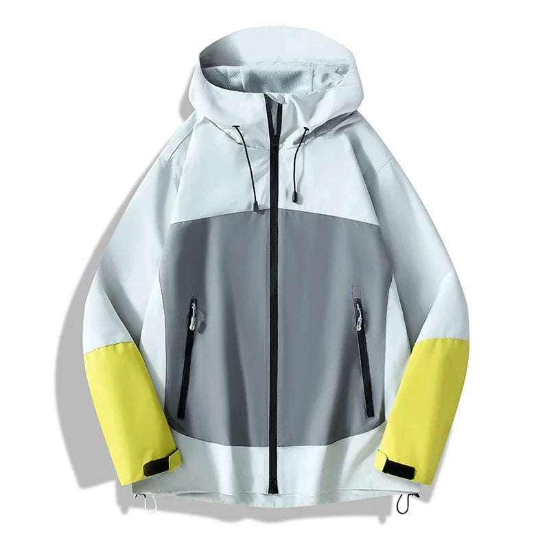 Unisex Waterproof Softshell Jacket Hiking Camping Climbing Trekking Hooded Windbreaker Casual Sporty Rain Coat Men Women