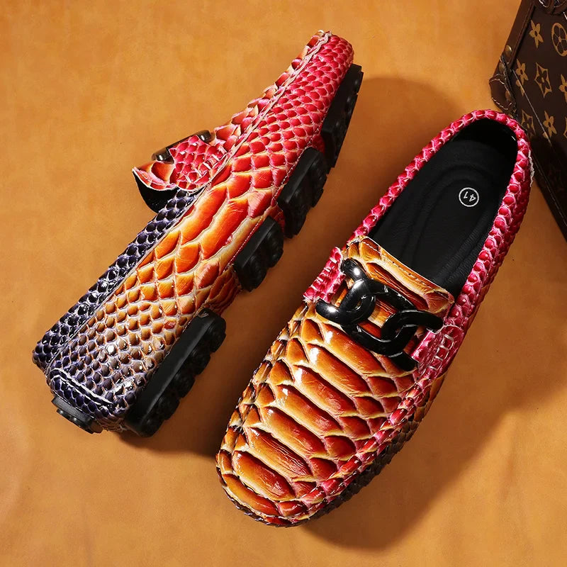 Plus Size 38~48 Mens Loafers Brand Corduroy Casual Leather Designer Vintage Slip-on Classic Men Driving Wedding Male Dress Shoes